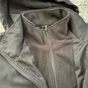 Calvin Klein Mens water repellent lined jacket removable hood